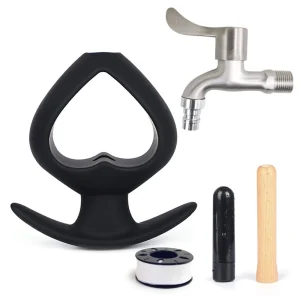 Fantasy Heart - Faucet Anal Enema Butt Plug Set