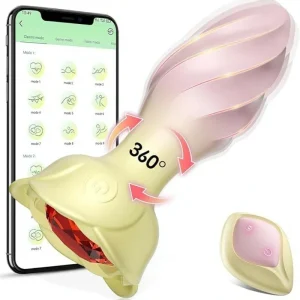 Ruby - Flower Shape Roatating Anal Plug
