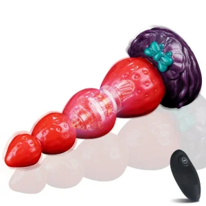 Strawberry Tart - Vibrating Fruit Dildo 2 Sizes